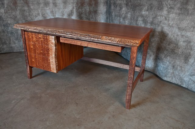 Beeswing Sapele Desk