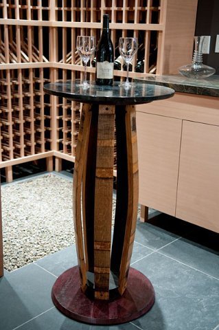 Barel Stave Wine Tasting Table